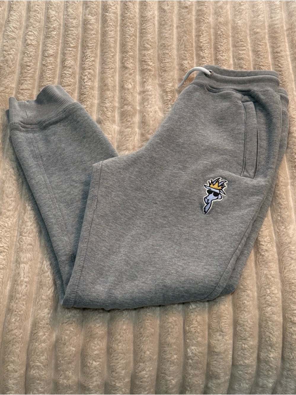 GOAT USA- Kids Gray Fleece Jogger Sweatpants